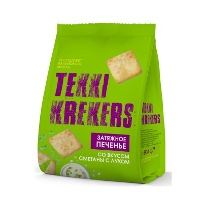 Печенье «Tekki Krekers» со вкусом сметаны с луком 180 гр.